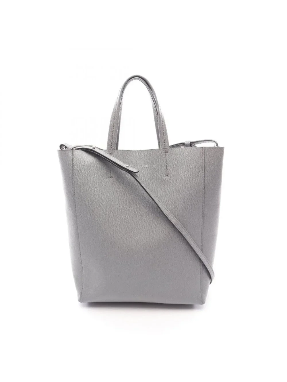Celine Handbag Vertical Cover Small 2-Way Gray Leather